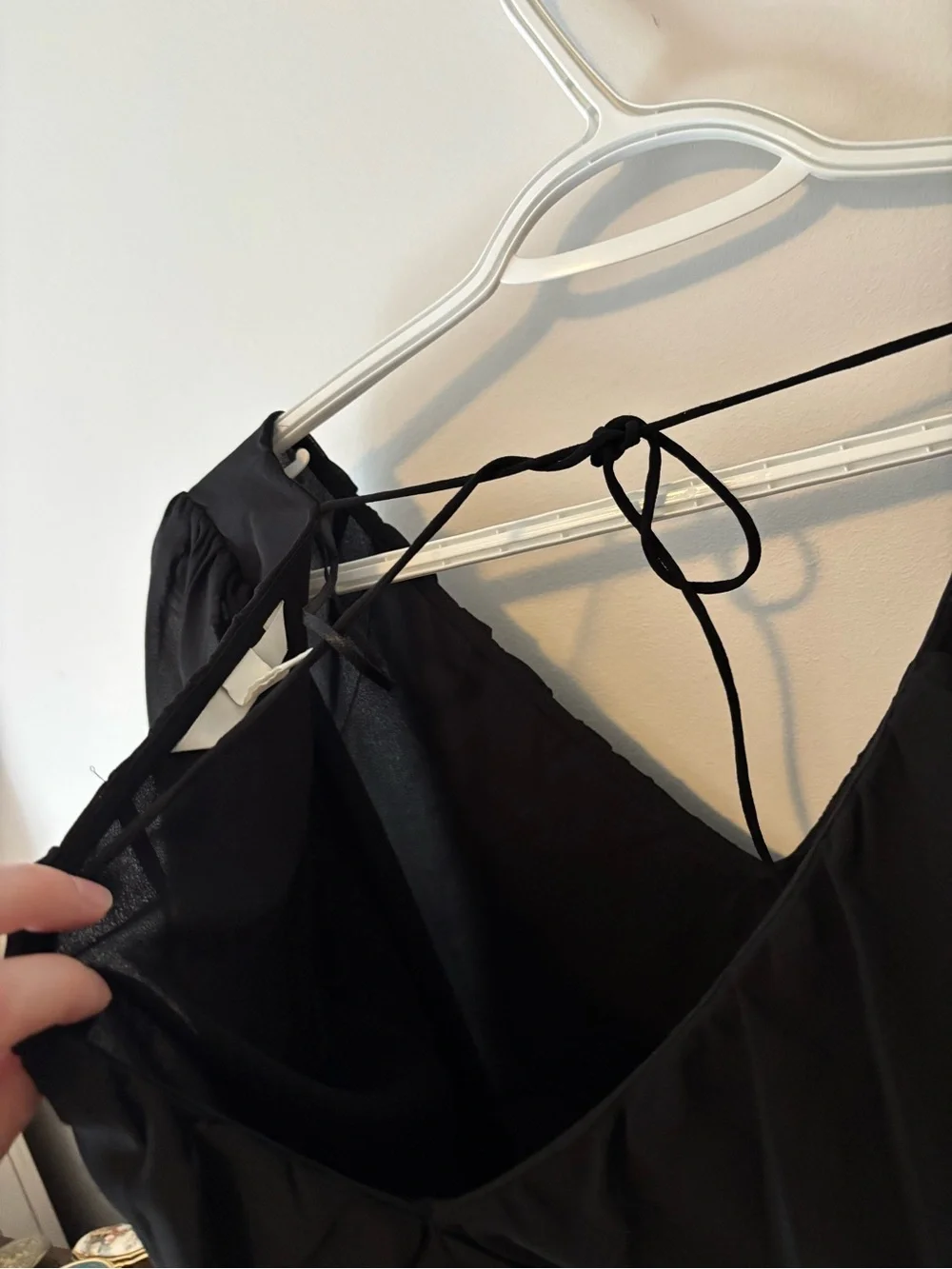H&M black sheer longsleeve top size M - Picture 3 of 3